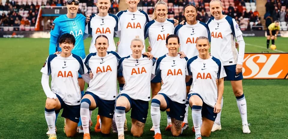 Équipe de Tottenham Hotspur avant le match