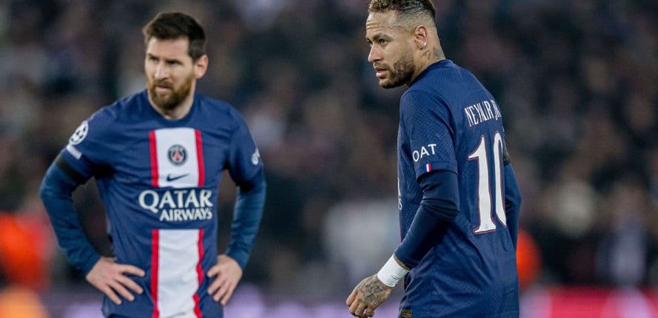 Messi et Neymar en action sur le terrain