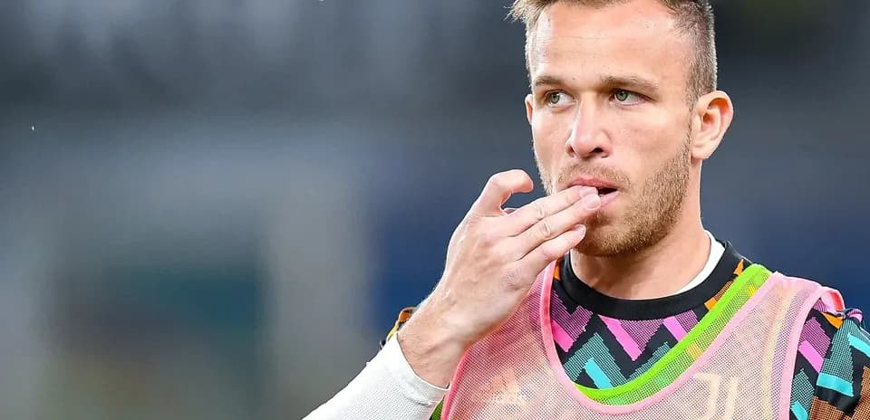 Joueur de la Juventus se préparant avant le match