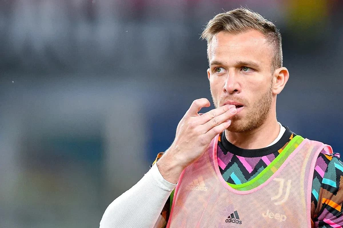 Joueur de la Juventus se préparant avant le match