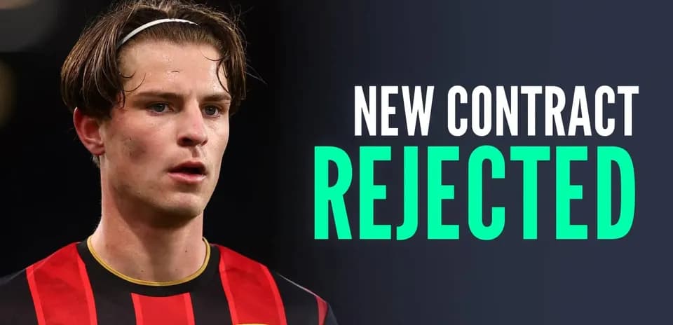 Joueur de Bournemouth avec contrat rejeté