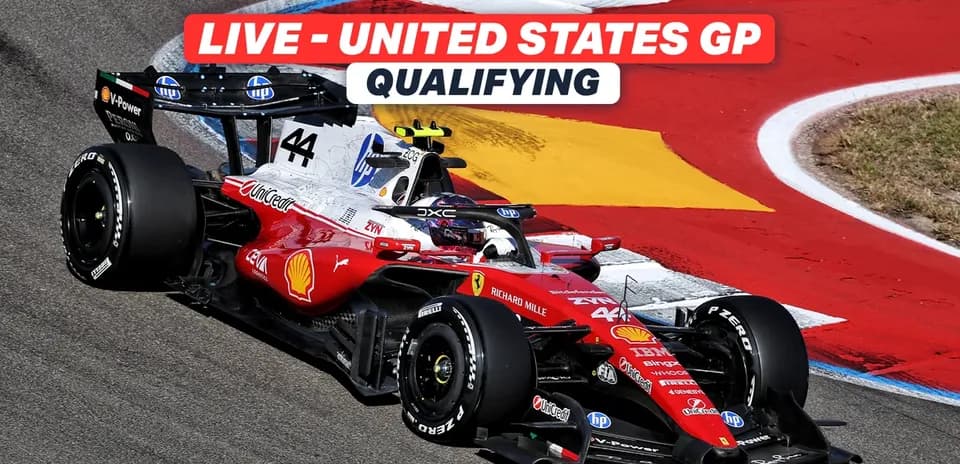 Voiture de course Ferrari lors des qualifications GP États-Unis