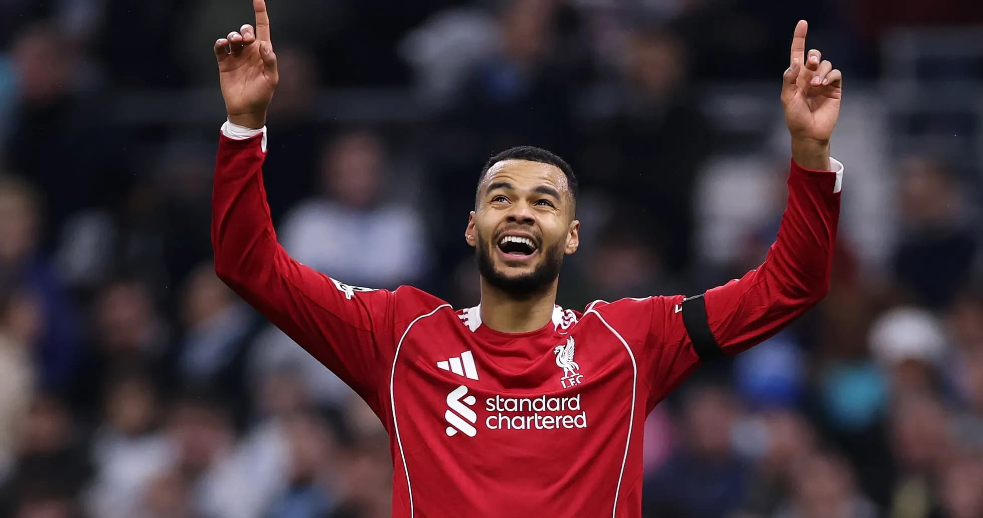 Joueur de Liverpool célébrant un but au match