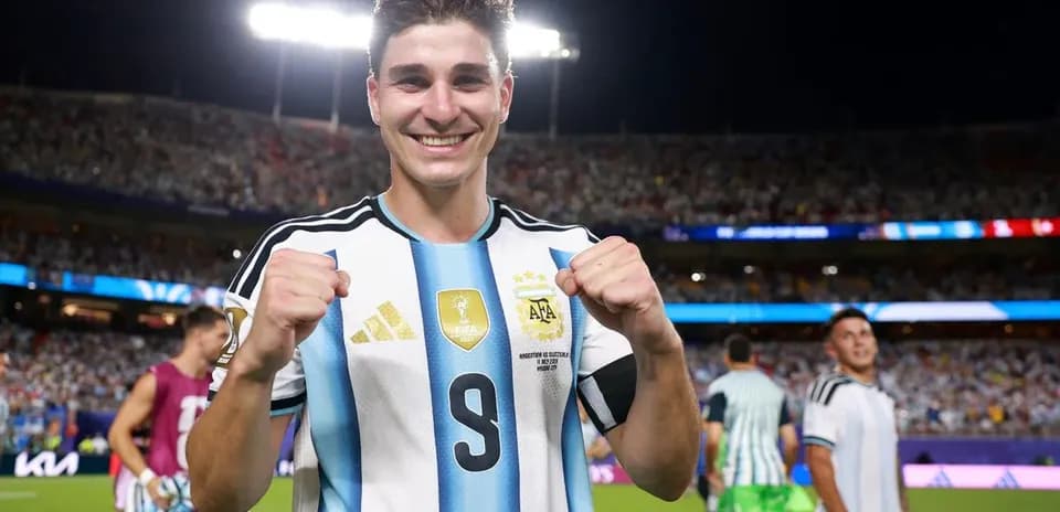 Joueur argentin célébrant après un match