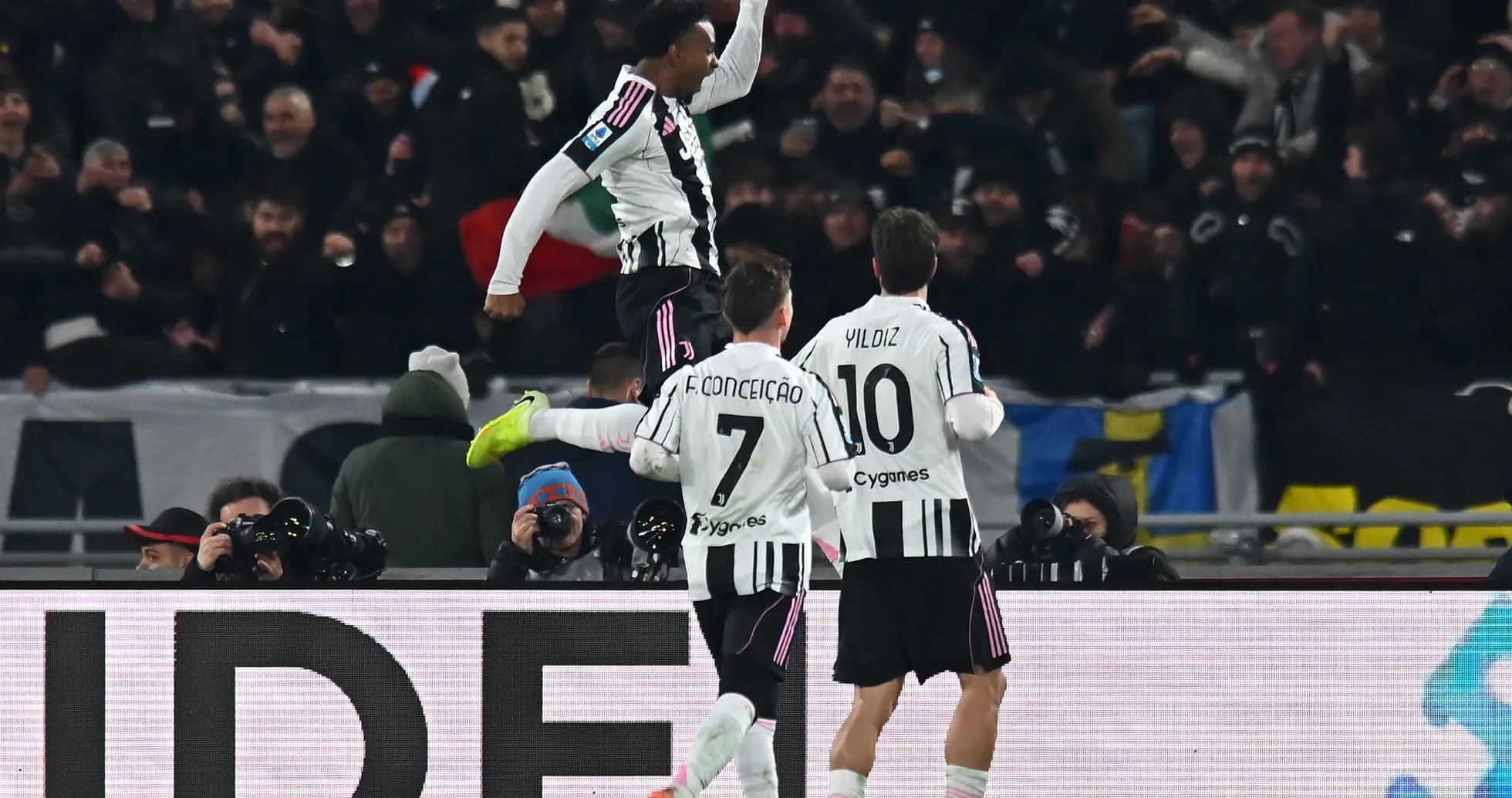Joueurs de la Juventus célébrant un but