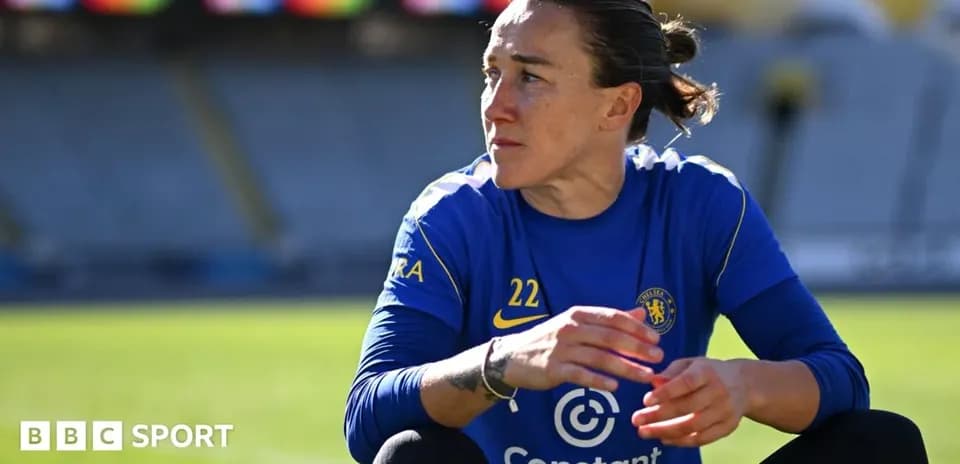 Joueuse de Chelsea s'échauffant sur le terrain