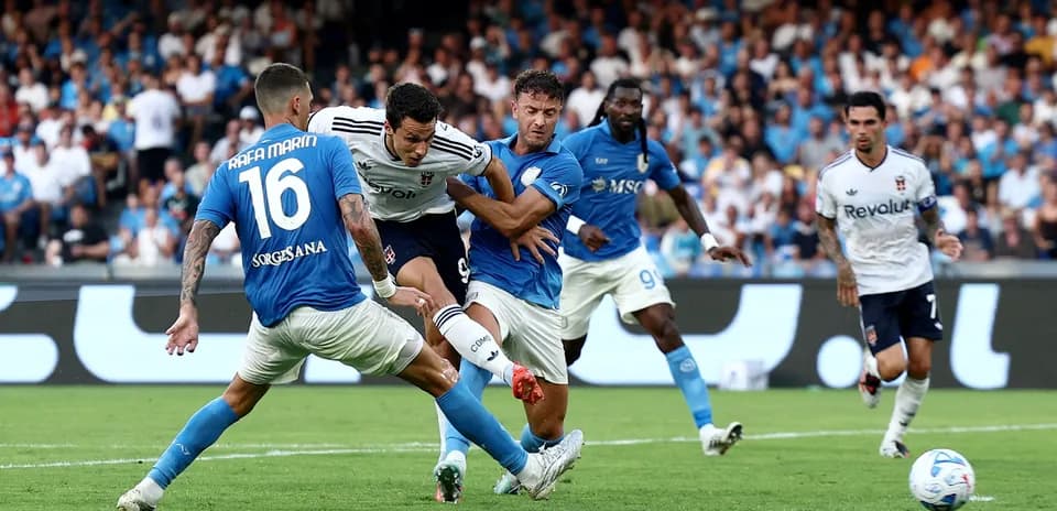 Action de match entre Inter et Napoli