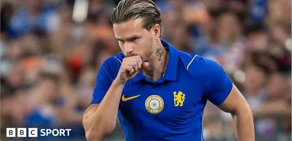 Joueur de Chelsea en action sur le terrain
