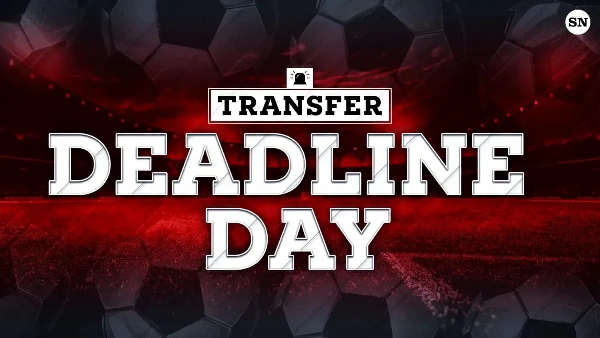 Texte sur fond de ballon de football, Deadline Day