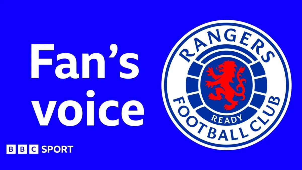 Logo de Rangers Football Club avec texte 'Fan's voice'