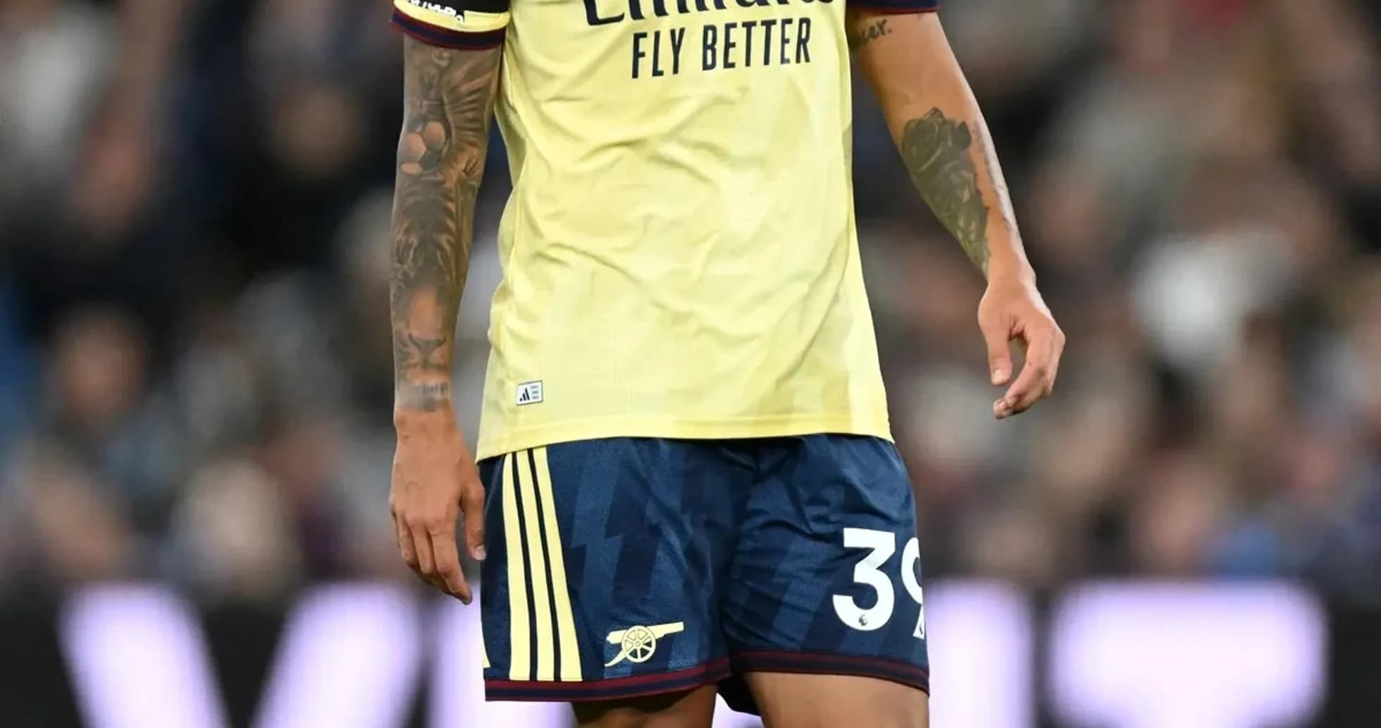 Joueur d'Arsenal sur le terrain lors d'un match
