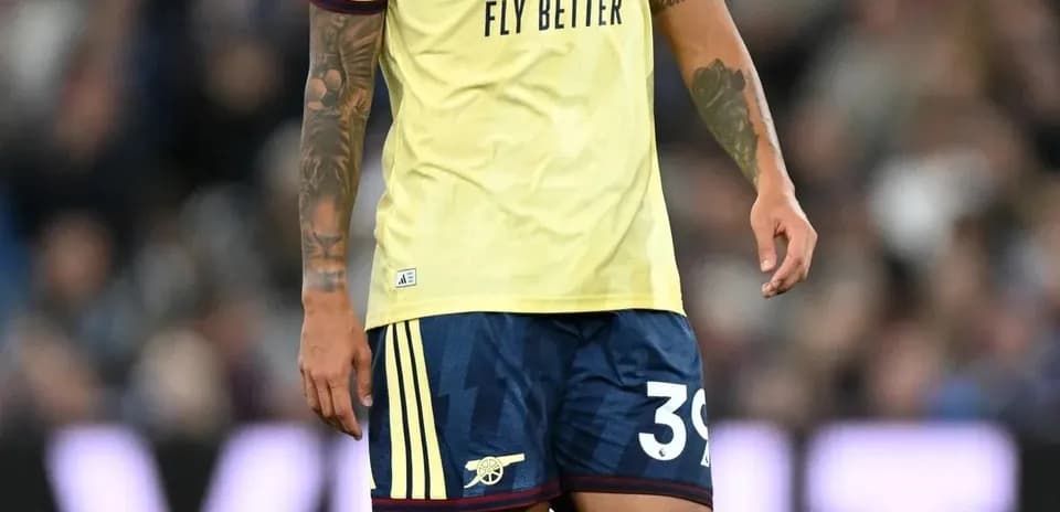 Joueur d'Arsenal sur le terrain lors d'un match