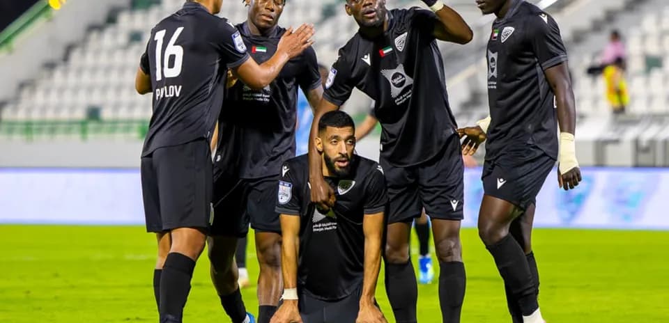 Célébration de l'équipe pendant le match