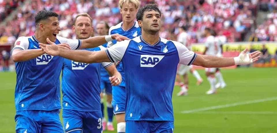 Joueurs de Hoffenheim célébrant un but marqué