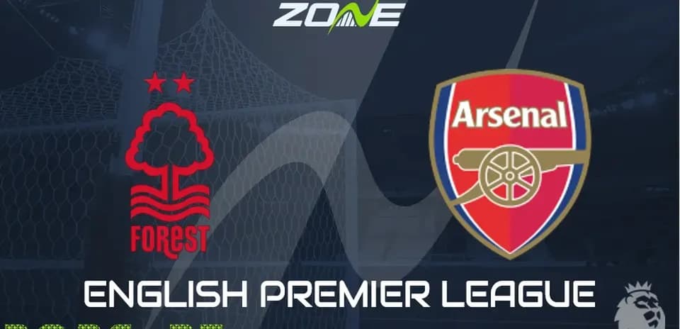 Logos de Nottingham Forest et Arsenal pour match