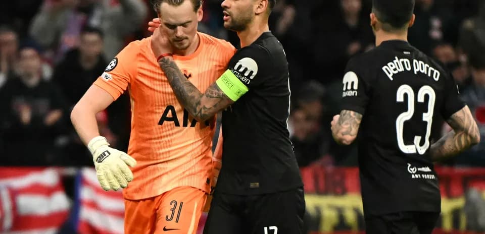 Joueurs de Tottenham et Atlético Madrid en action