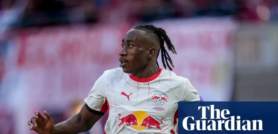 Joueur de RB Leipzig en action sur le terrain