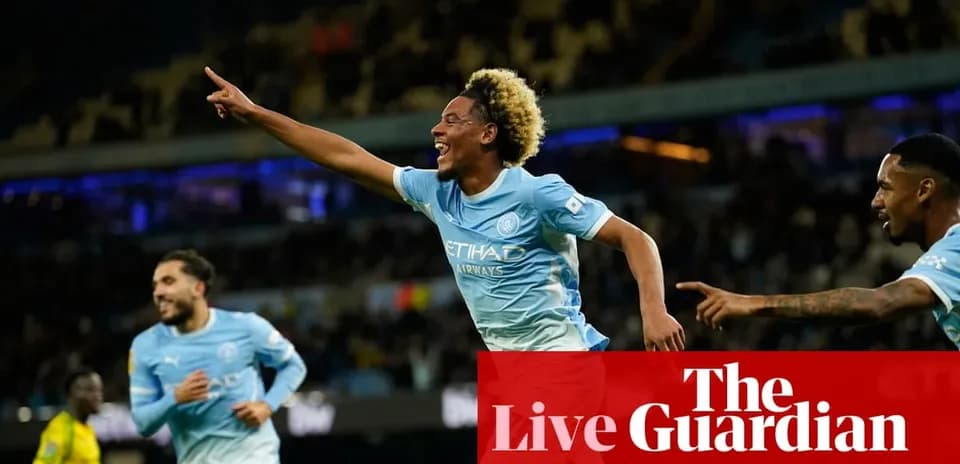Joueur de Manchester City célébrant un but