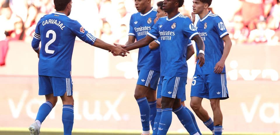 Joueurs du Real Madrid célébrant un but