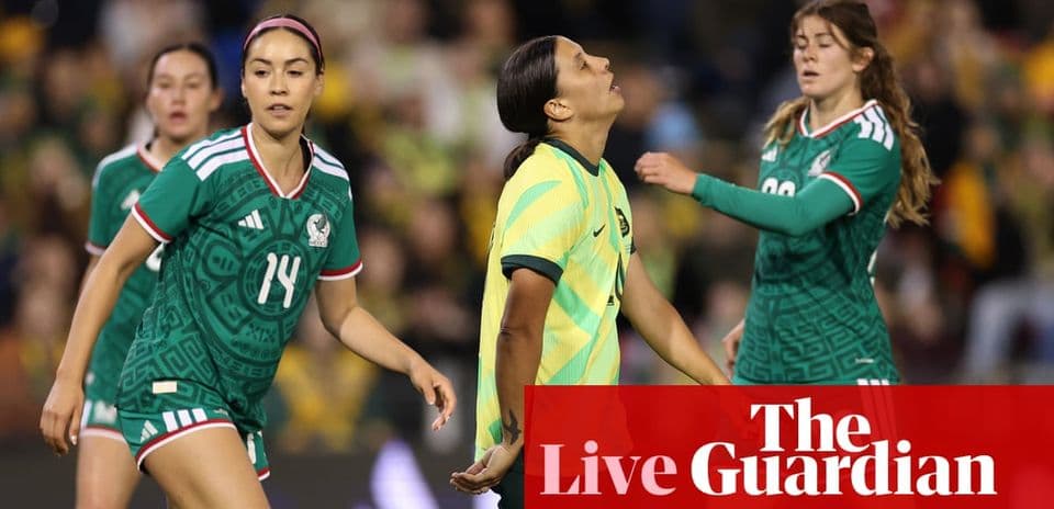 Joueuses mexicaines et australiennes lors d'un match