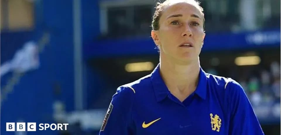 Joueuse de Chelsea sur le terrain pendant un match
