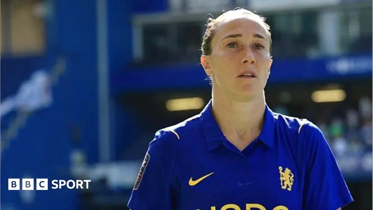 Joueuse de Chelsea sur le terrain pendant un match