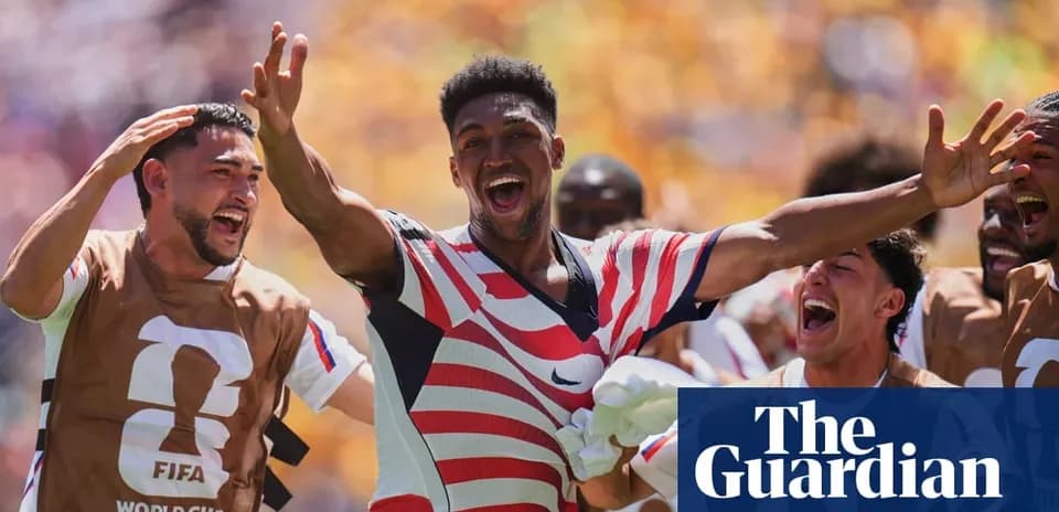 Joueurs célébrant un but lors de la Coupe du Monde