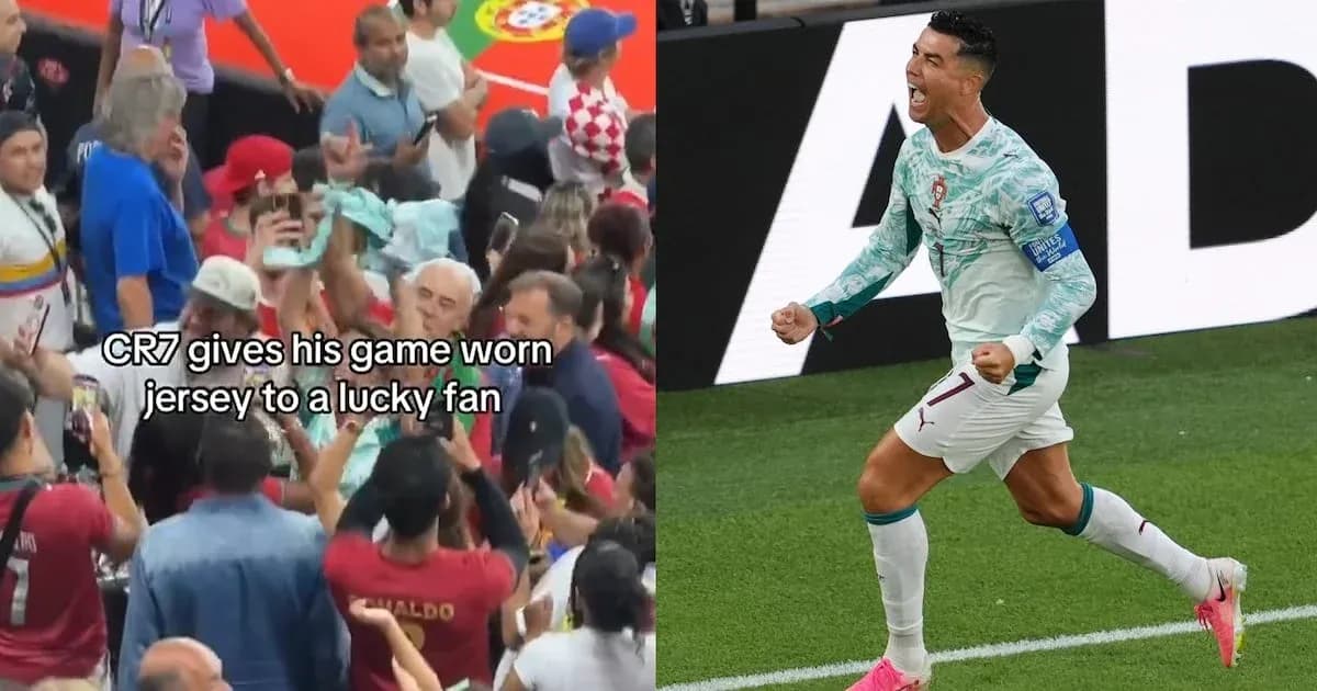 Cristiano Ronaldo celebrating a goal during match