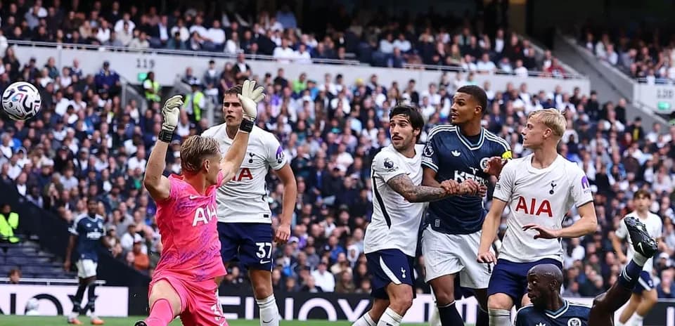 Action pendant Tottenham contre Newcastle