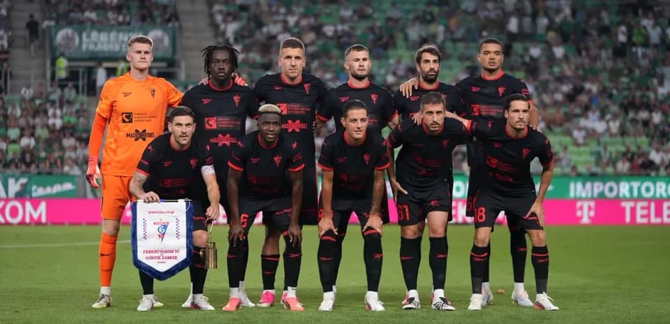 Équipe de Ferencvárosi TC avant le match