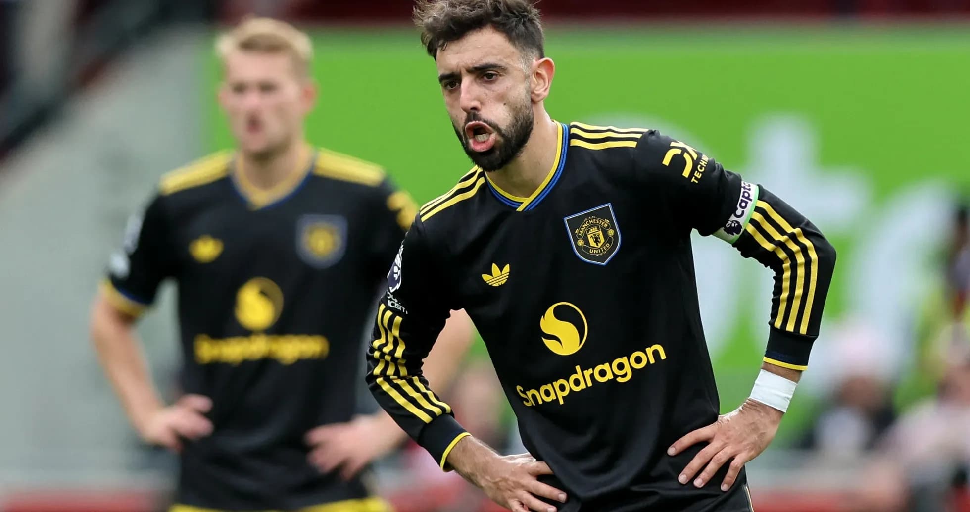 Bruno Fernandes en action lors du match