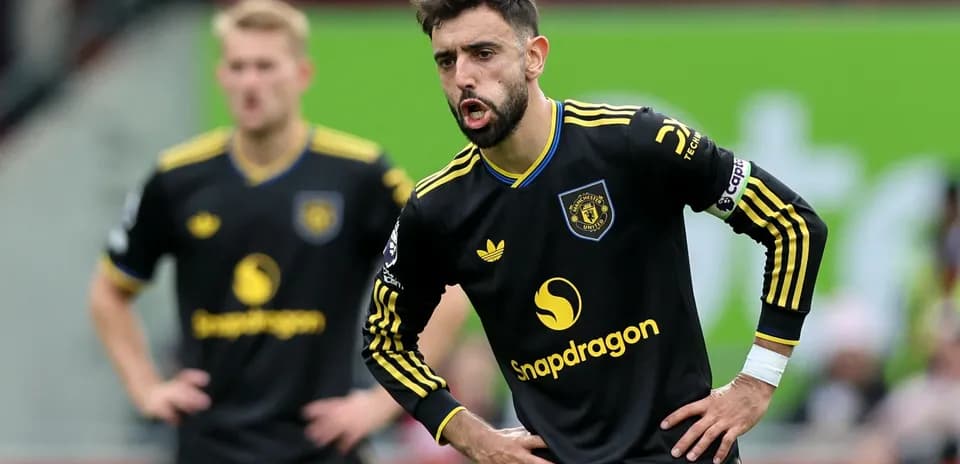 Bruno Fernandes en action lors du match