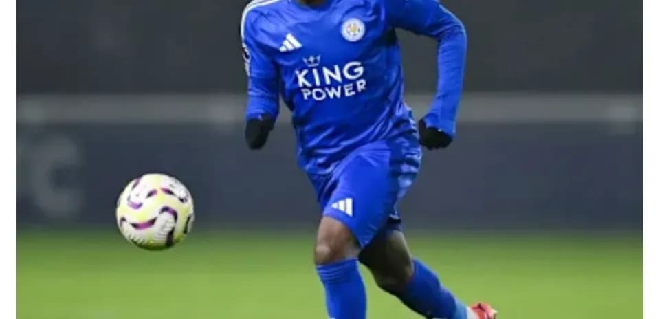 Joueur de Leicester City en action sur le terrain