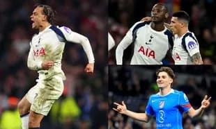 Joueurs de Tottenham célébrant un but