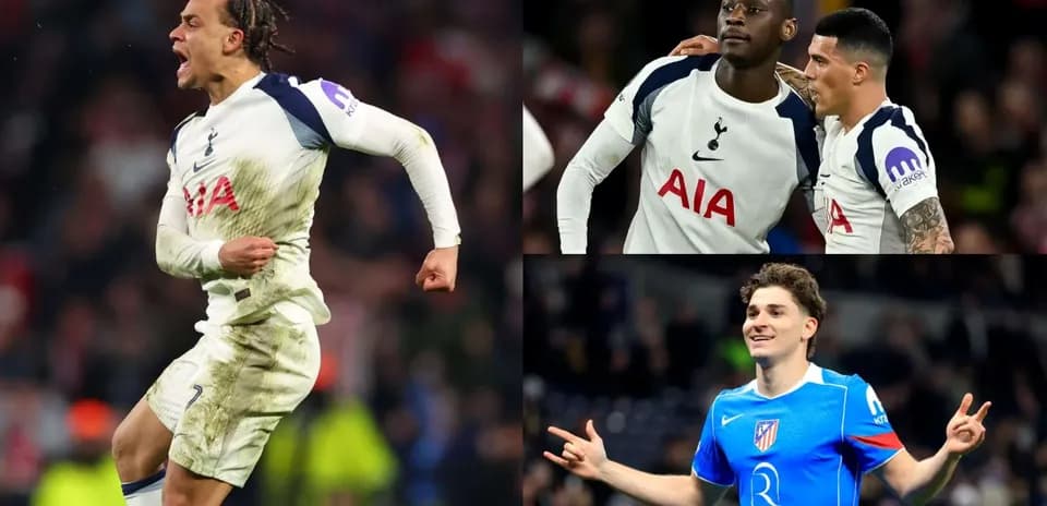 Joueurs de Tottenham célébrant un but