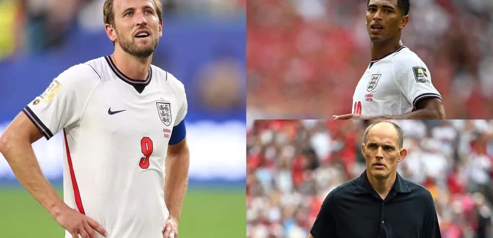 Harry Kane and Jude Bellingham during match, Thomas Tuchel