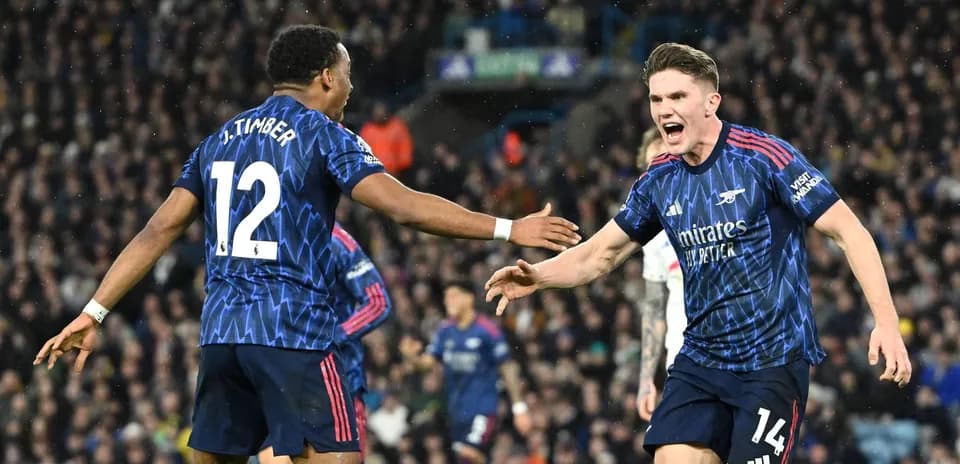 Joueurs d'Arsenal célébrant un but