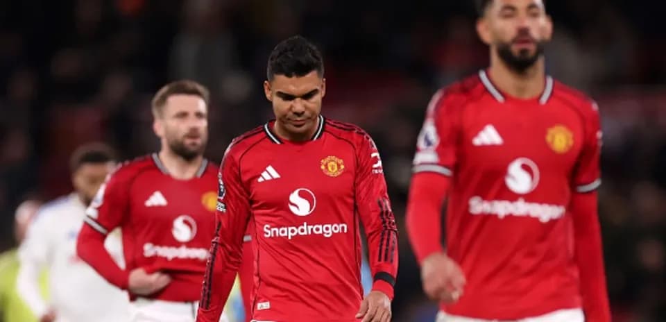 Joueurs de Manchester United quittant le terrain