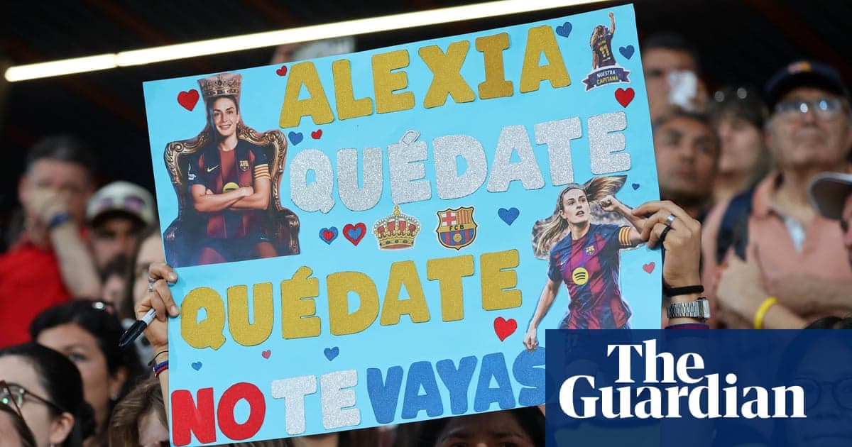 Supporter holding sign for Alexia at match