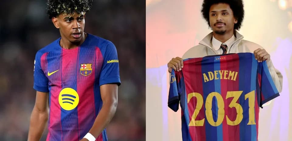 Joueur de Barcelone et présentation de maillot Adeyemi