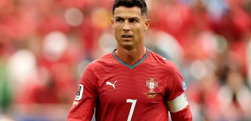 Cristiano Ronaldo en action pour le Portugal