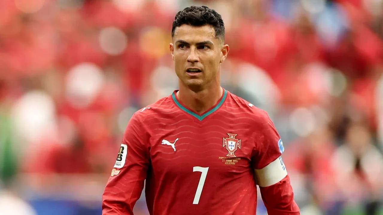 Cristiano Ronaldo en action pour le Portugal