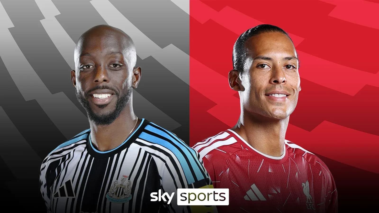 Joueurs de Newcastle et Liverpool en portrait