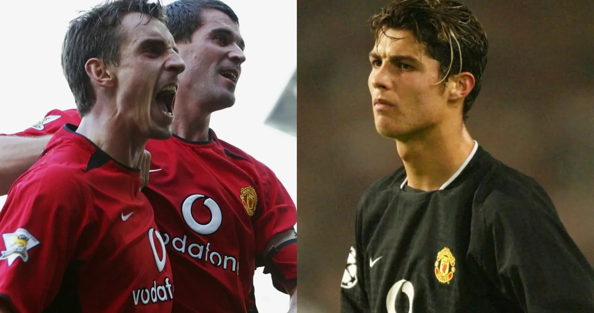 Joueurs de Manchester United célébrant et Cristiano Ronaldo