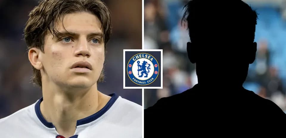 Joueur de Chelsea avec un logo du club