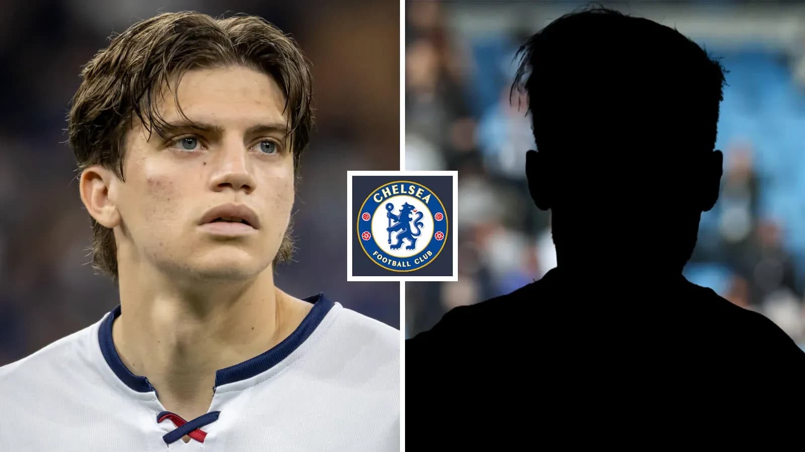 Joueur de Chelsea avec un logo du club