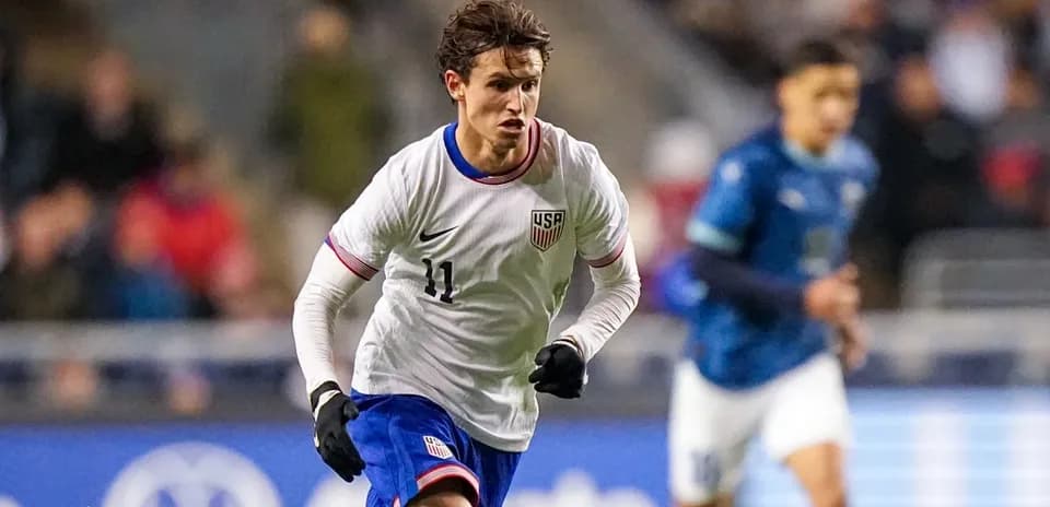 Joueur de l'équipe des États-Unis en pleine action
