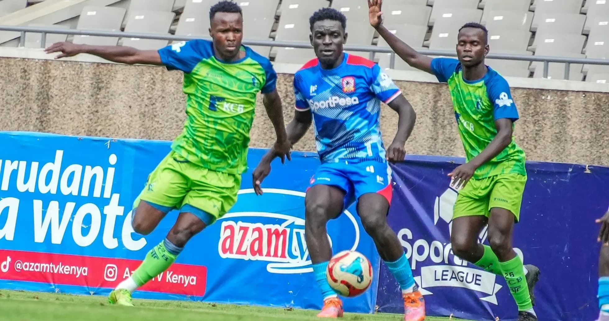 Joueurs en action lors du match Shabana vs KCB