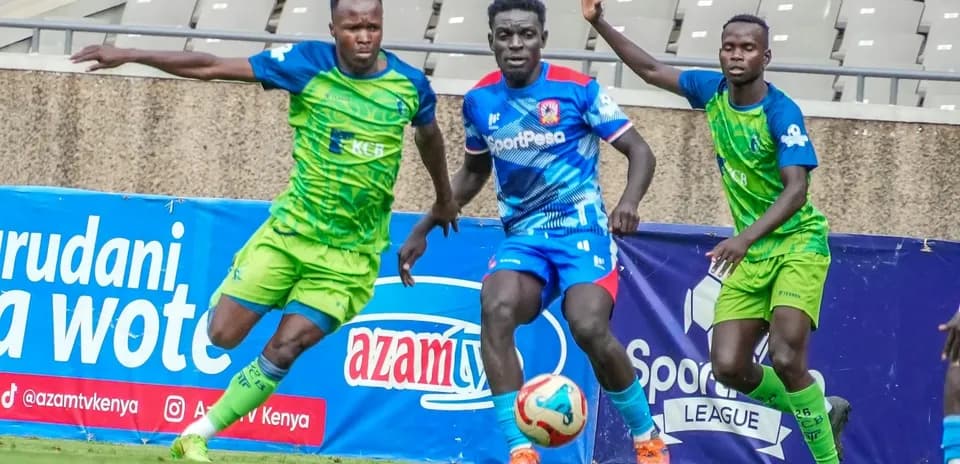 Joueurs en action lors du match Shabana vs KCB