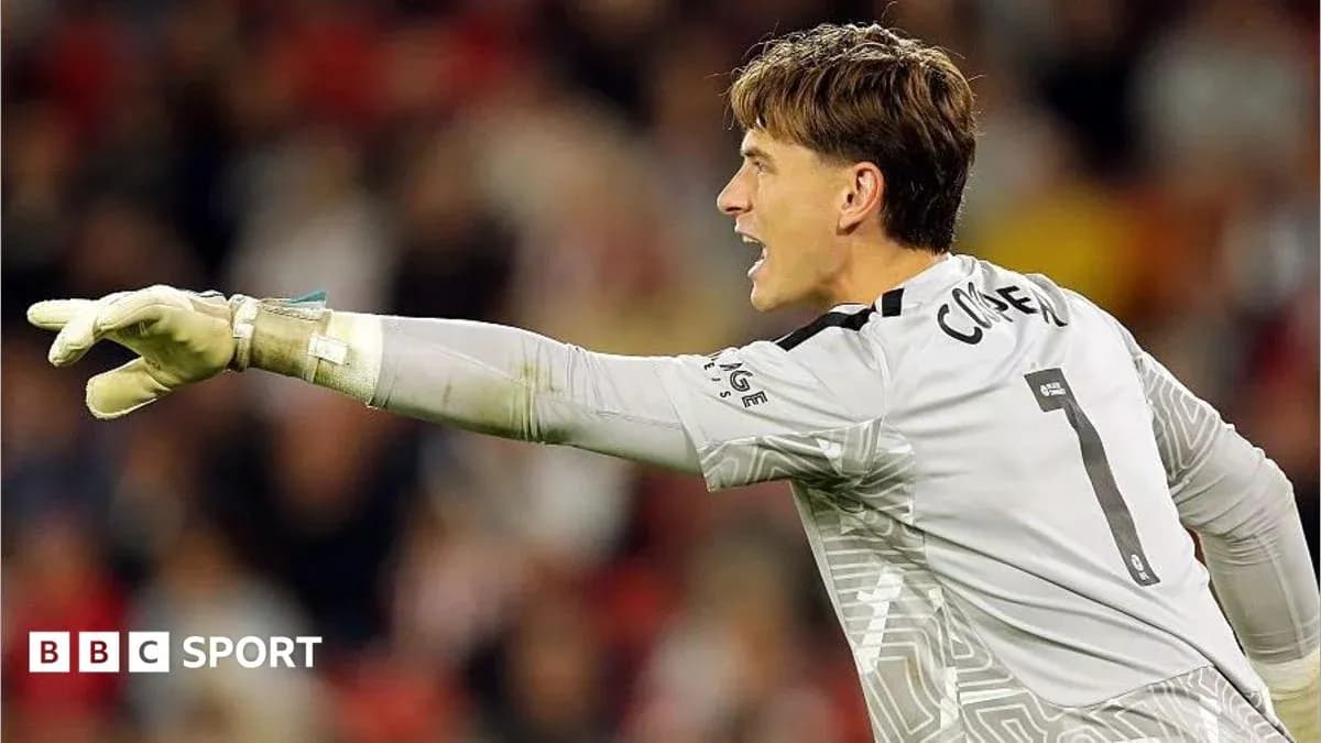 Gardien de but donnant des instructions lors du match
